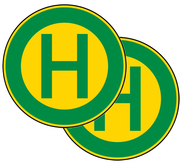 Haltestelle, doppelseitig Haltestelle, doppelseitig